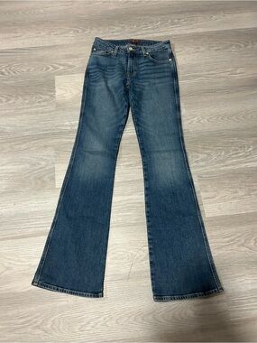 7 For All Mankind Dark Blue Flare Jeans